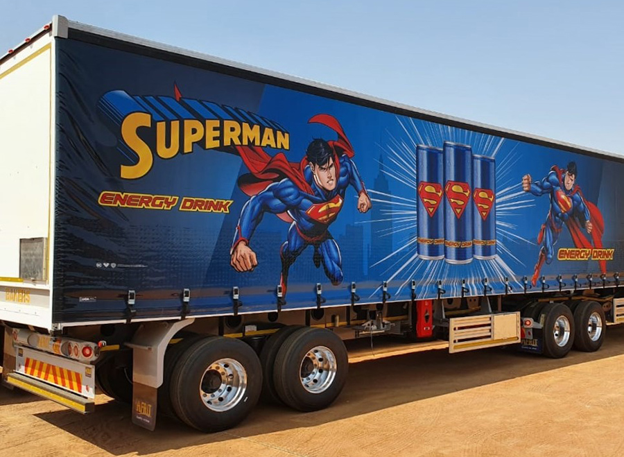 Anti-theft truck tarpaulin on protects cargo