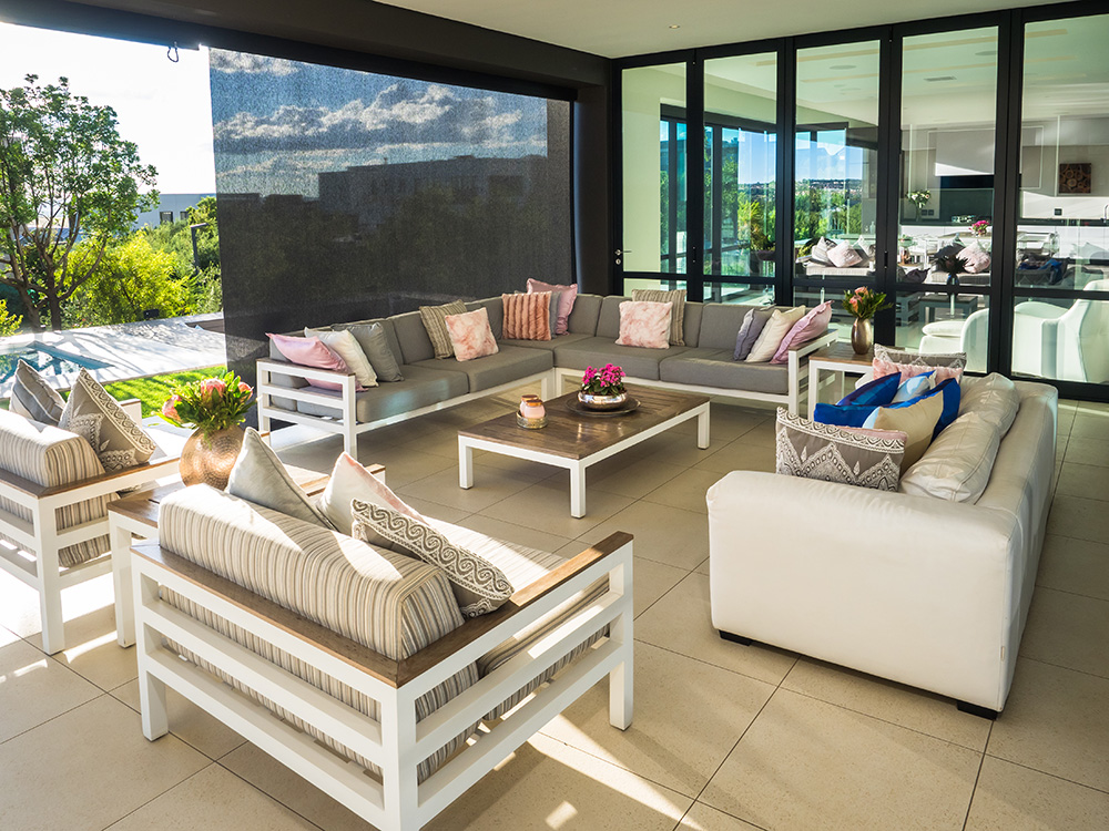 Dropping Soltis blinds instantly provides relief from the heat