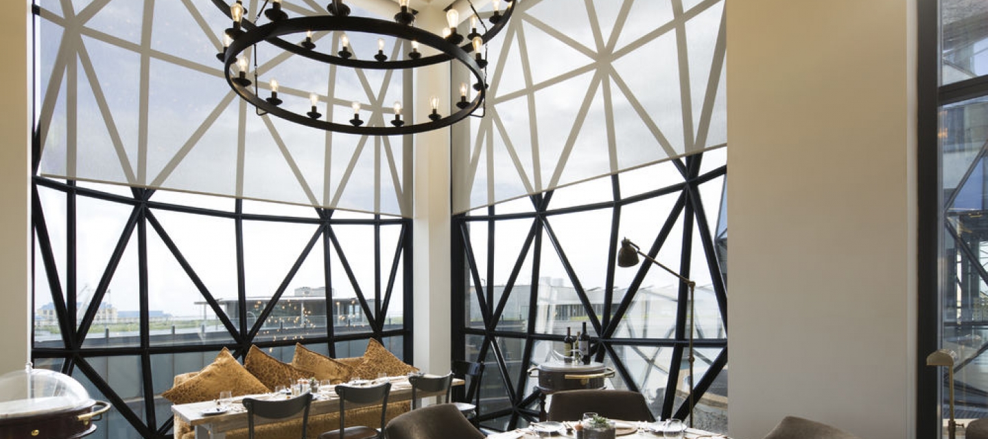 Energy efficient solar control blind fabric by Soltis offers high transparency and thermal comfort