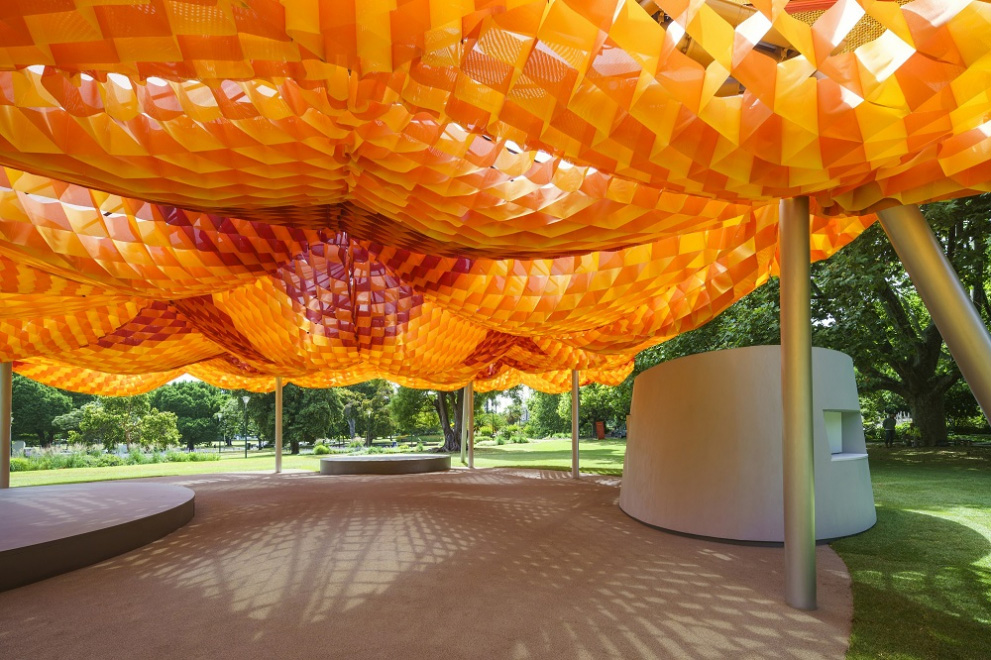 Lightweight STFE 50 enables large expanses of tensile fabrics in building structures