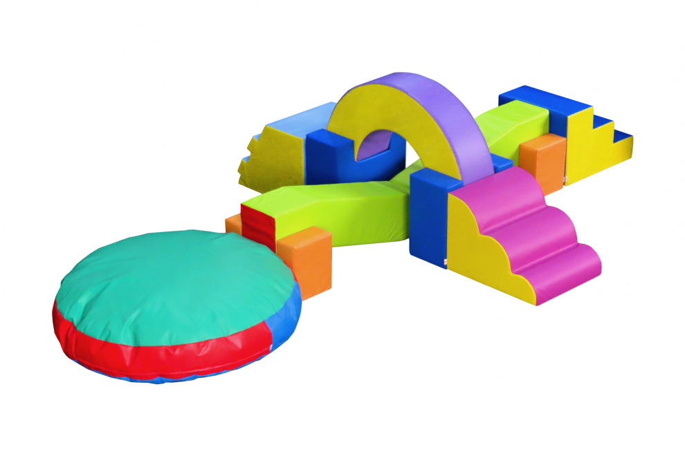 Modular furniture for children upholstered in Stamskin Zen antiviral and antimicrobial fabric