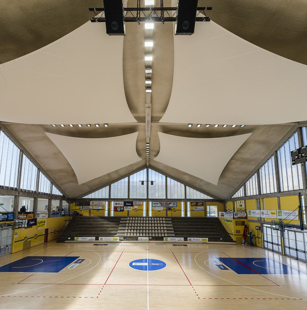 Versatile acoustic fabric that also acts as solar protection