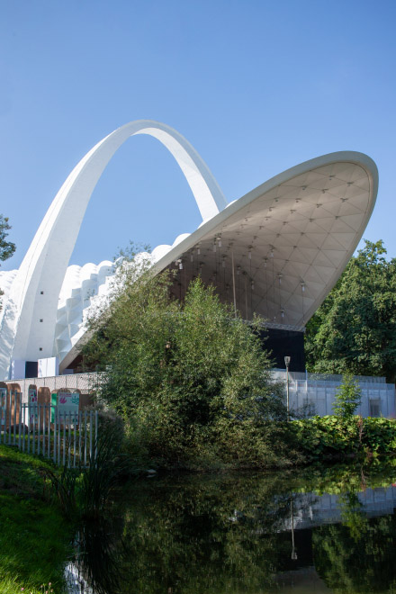 Serge Ferrari Group products used in project to redevelop Szczecin Summer Theatre using two of the Group’s architectural membranes — Flexlight Advanced 1002 S2 and Alphalia Silent AW.