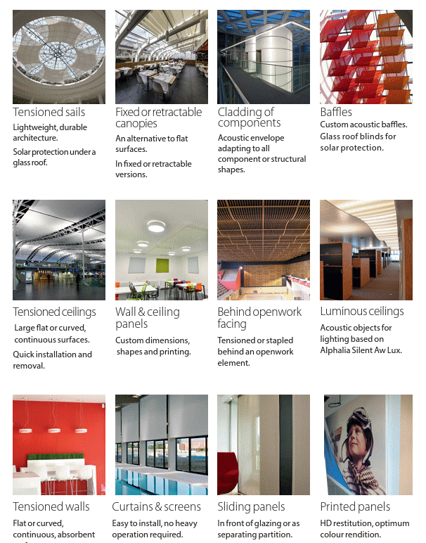 The many and varied applications for Alphalia acoustic fabric